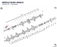 NEEDLE BUSH HK0810 762700827 diagram position