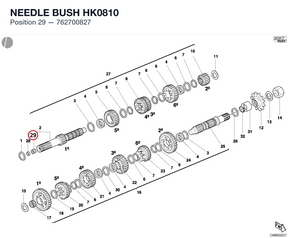 NEEDLE BUSH HK0810 762700827 diagram position