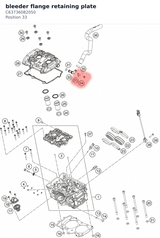Diagram preview: bleeder flange retaining plate (C63736082050)