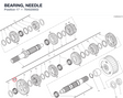 BEARING, NEEDLE 764020002 diagram position