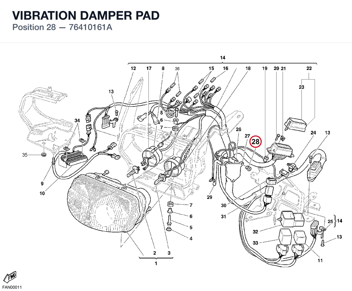 VIBRATION DAMPER PAD