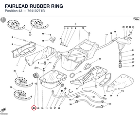 FAIRLEAD RUBBER RING 76410271B diagram position