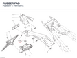 RUBBER PAD 76410291A diagram position