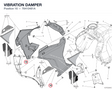 VIBRATION DAMPER 76410481A diagram position