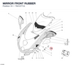 MIRROR FRONT RUBBER 76410771A diagram position
