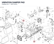 VIBRATION DAMPER PAD 76411431A diagram position