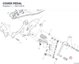 COVER PEDAL 76411451A diagram position