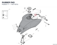 RUBBER PAD 76411521A diagram position