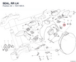 SEAL, RR LH 76411961A diagram position