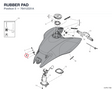 RUBBER PAD 76412331A diagram position