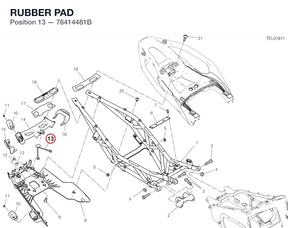 RUBBER PAD 76414481B diagram position
