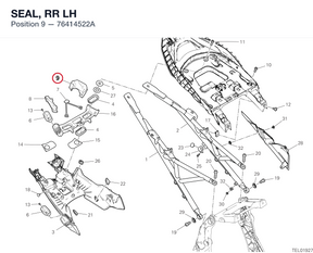 SEAL, RR LH 76414522A diagram position