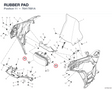 RUBBER PAD 76417691A diagram position