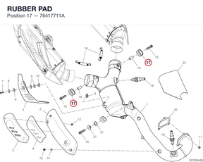 RUBBER PAD 76417711A diagram position