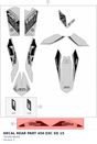 Diagram preview: DECAL REAR PART 450 EXC SD  15 (78108196500)