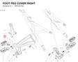 FOOT PEG COVER RIGHT 76510372A diagram position