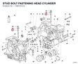 STUD BOLT FASTENING HEAD CYLINDER