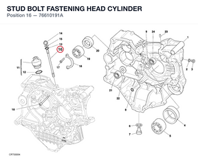 STUD BOLT FASTENING HEAD CYLINDER
