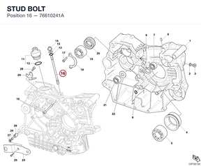 STUD BOLT 76610241A diagram position