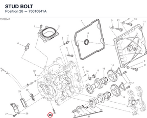 STUD BOLT 76610841A diagram position