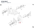 STUD BOLT 76640171A diagram position