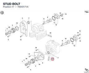 STUD BOLT 76640171A diagram position