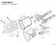 STUD BOLT 76640381A diagram position