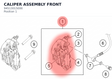 Diagram preview: CALIPER ASSEMBLY FRONT (94513015000)