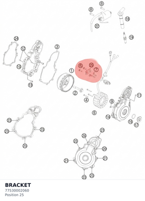 Diagram preview: BRACKET (77530002060)