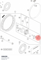 Diagram preview: SPACER (A40510013100)