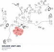 Diagram preview: HOLDER UNIT ABS (96242040000)