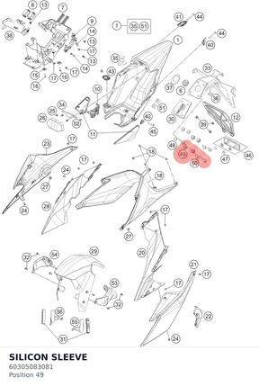 Diagram preview: SILICON SLEEVE (60305083081)