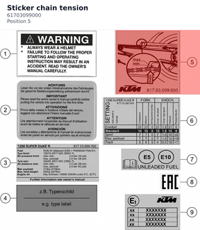 Diagram preview: Sticker chain tension (61703099000)