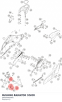 Diagram preview: BUSHING RADIATOR COVER (J800000600901)