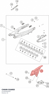 Diagram preview: CHAIN GUARD (A13004060000)
