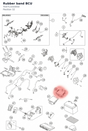 Diagram preview: Rubber band BCU (T03711033050)