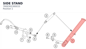 Diagram preview: SIDE STAND (7600302300033)
