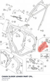 Diagram preview: CHAIN SLIDER LOWER PART CPL. (79003053000)