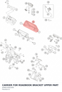 Diagram preview: CARRIER FOR ROADBOOK BRACKET UPPER PART (A58012091500)