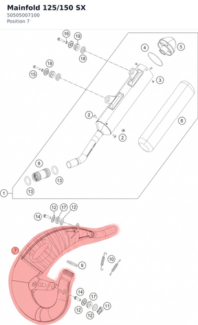 Diagram preview: Mainfold 125/150 SX (50505007100)