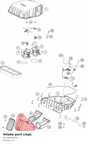 Diagram preview: Intake port cmpl. (61706040033)