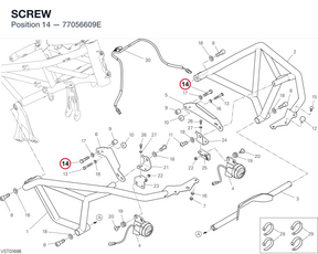 SCREW 77056609E diagram position