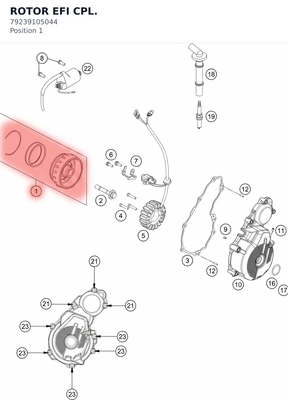 Diagram preview: ROTOR EFI CPL. (79239105044)