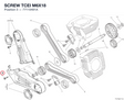 SCREW TCEI M6X18 77110491A diagram position