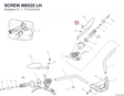 SCREW M8X25 LH 77113731A diagram position
