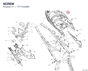 SCREW 77117253BA diagram position