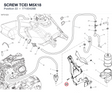 SCREW TCEI M5X18 77150428B diagram position