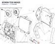 SCREW TCEI M5X25 77150458B diagram position