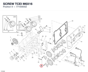 SCREW TCEI M6X16 77150650Z diagram position