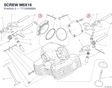 SCREW M6X18 77150668BA diagram position